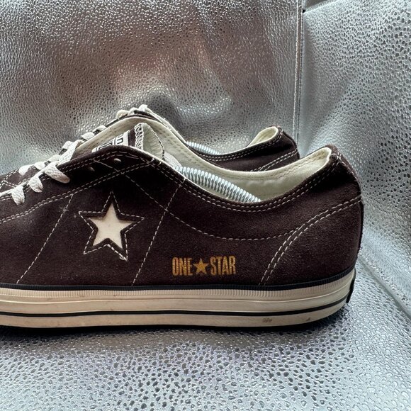 Size M13 W15 Converse One Star Ox Unisex Brown Low Top Athletic Sneaker - Picture 7 of 11